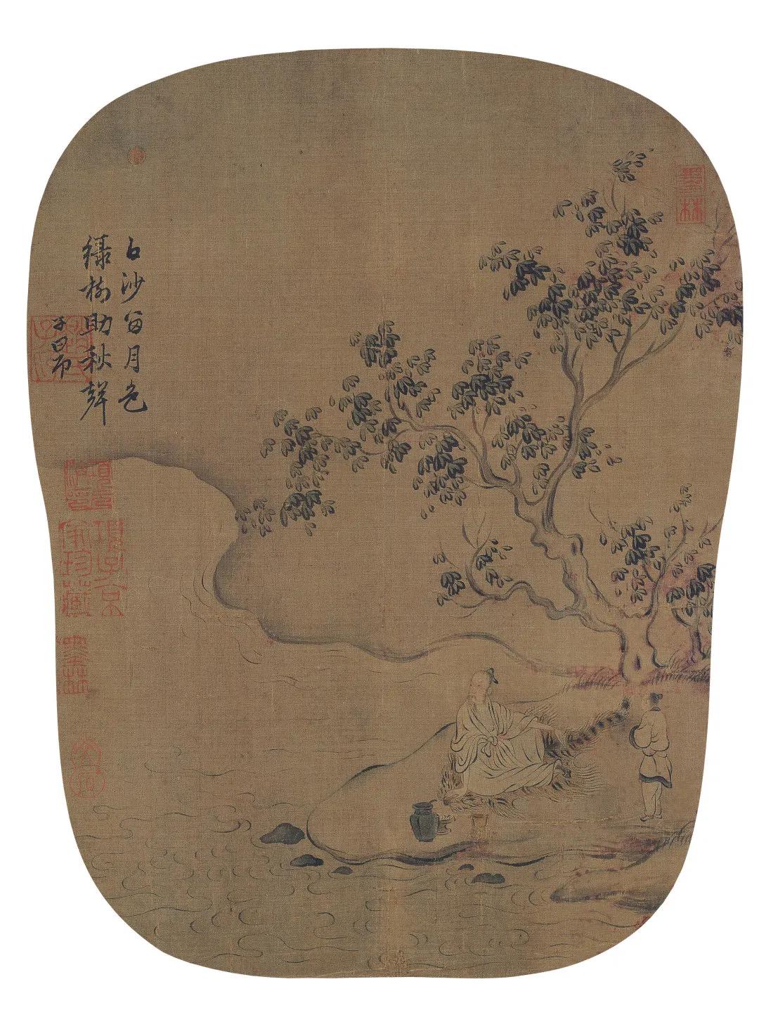 宋代小品画丨宋代兰叶描人物小品画