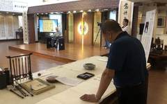 祝福祖国：郝智来书法作品展开幕
