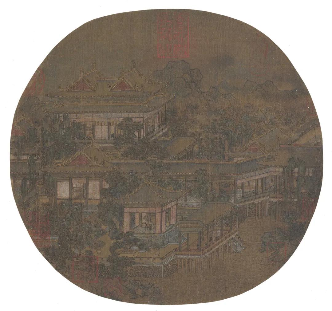 宋代山水小品画中的亭台楼阁