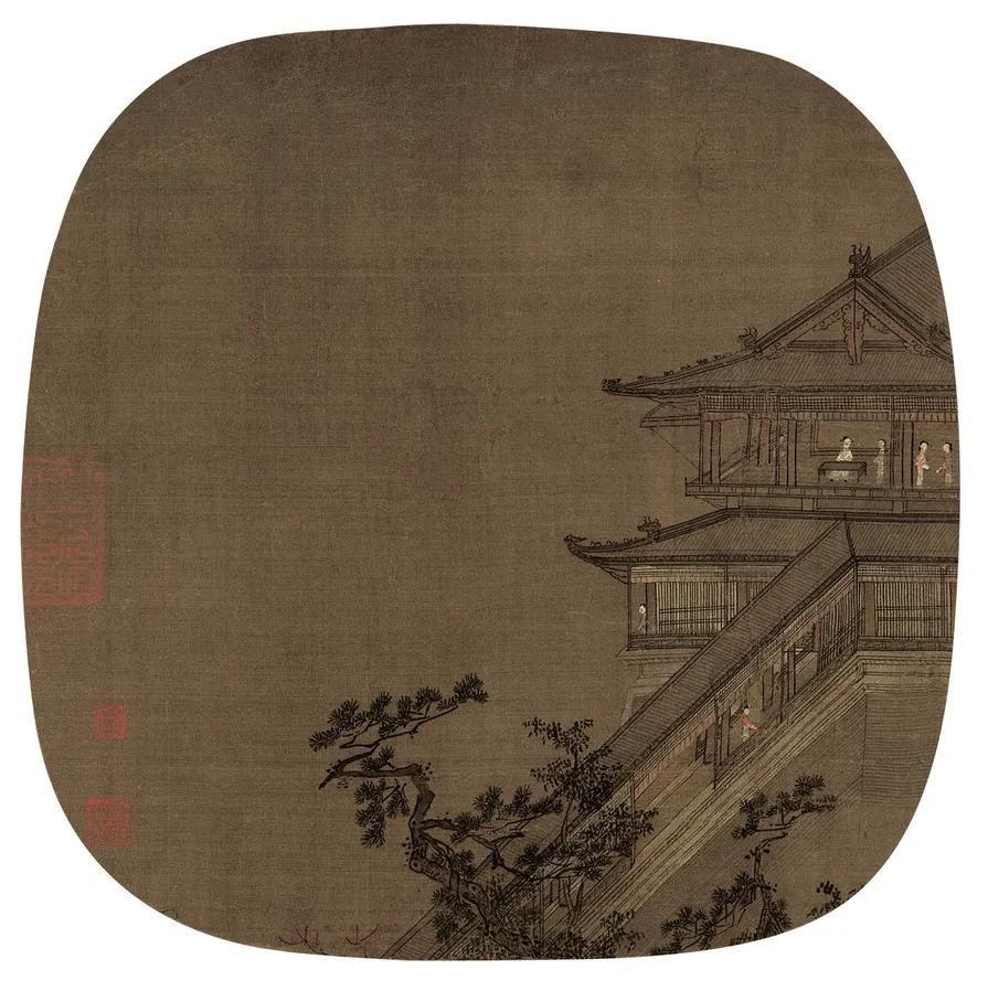 宋代山水小品画中的亭台楼阁