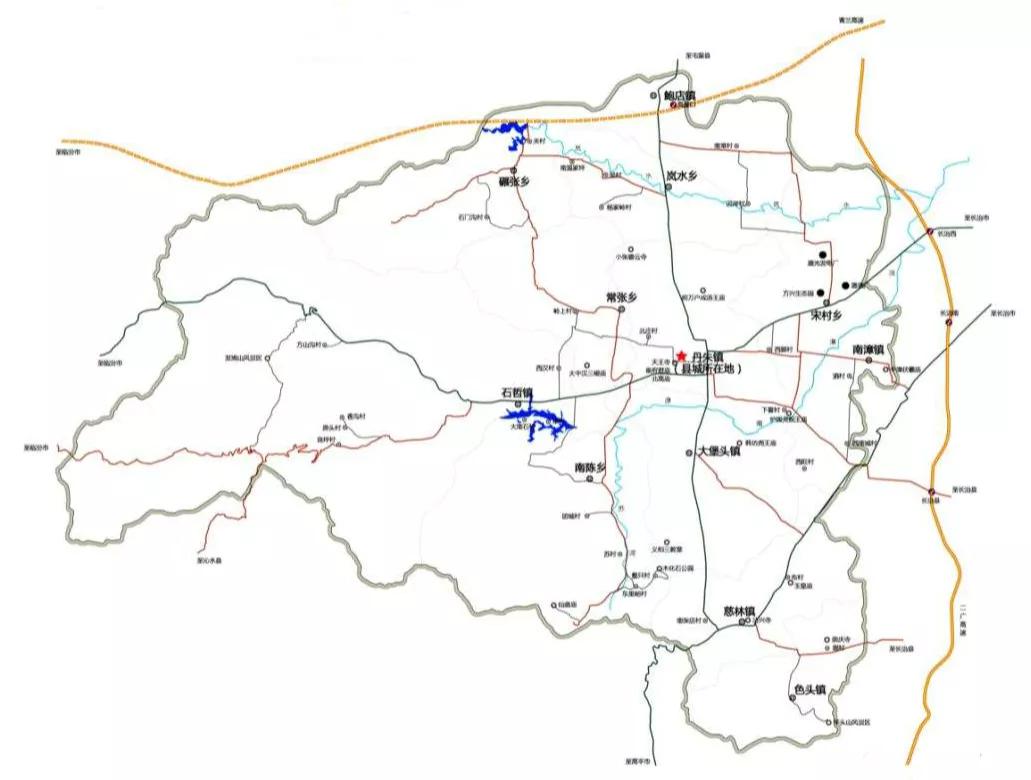 长子县乡镇划分地图图片