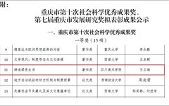 四川美术学院绿色设计学术专著《缔造绿色生活》获重庆市社科优秀成果一等奖