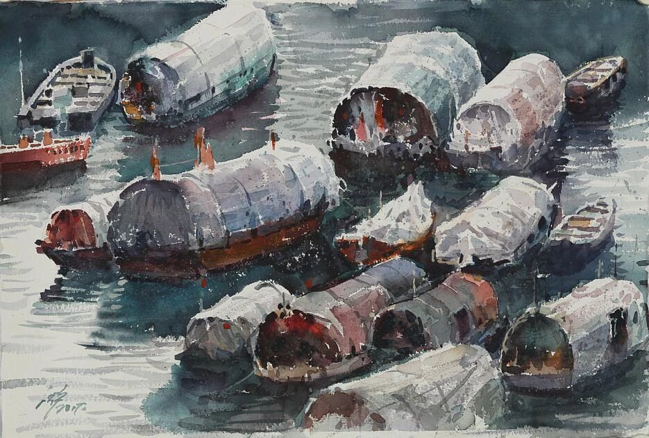 沈平 《维港静泊》