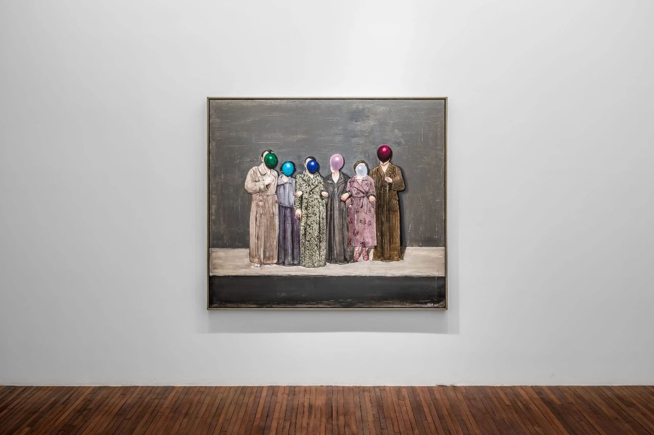 宋易格，《舞会》，180cm x 203cm，布面油画，2015年，松美术馆在展