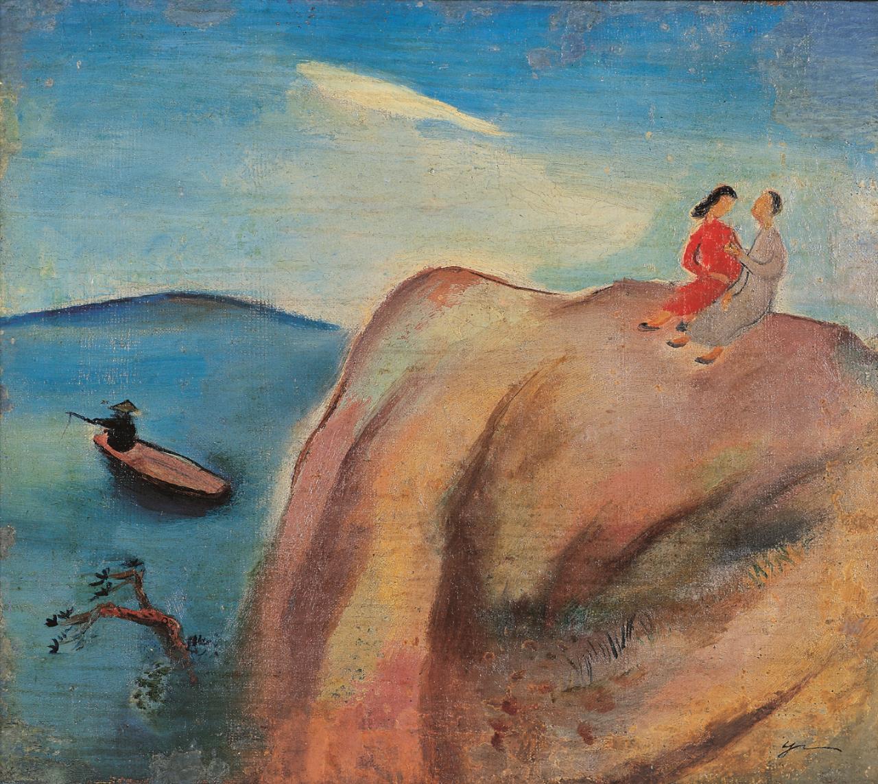 风景 谭华牧1930年35.5cm×43.3cm 油画广东美术馆藏