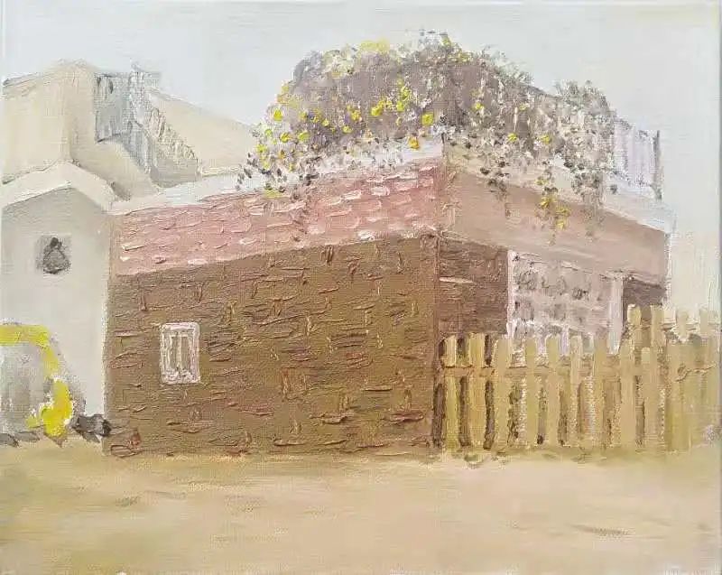 喻勋芳　《花冠》　50cm x40cm　2019年　油画