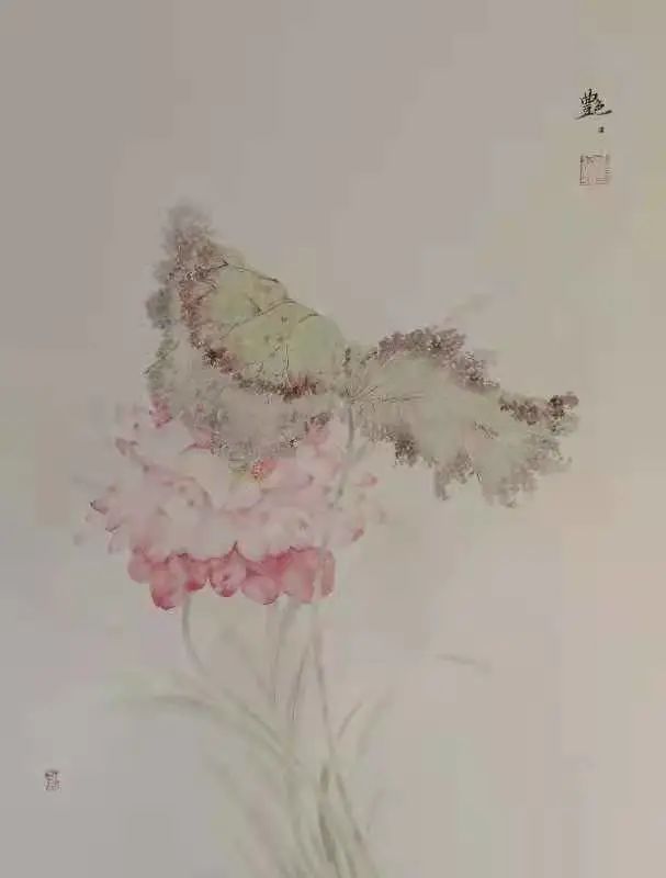 唐艳焱 《芙蓉花开》 中国画