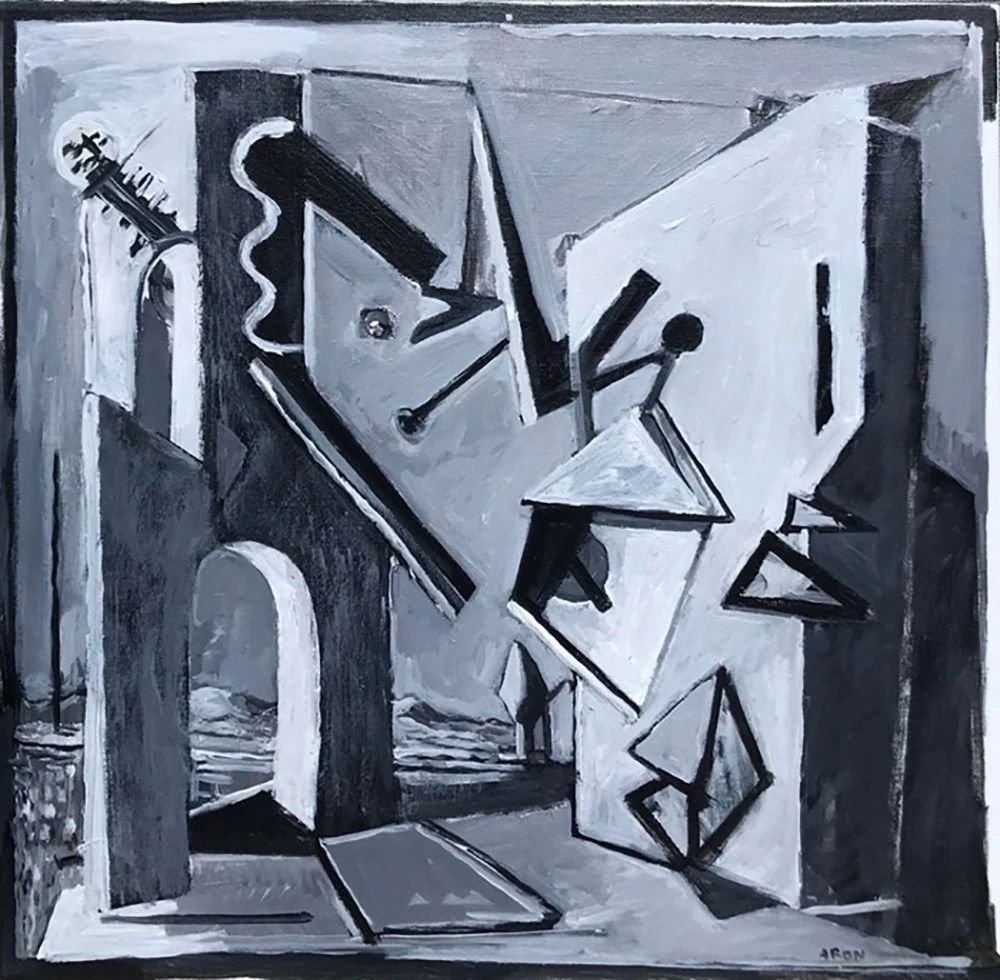雷米·艾融《墙之间的空间》60x60cm 2020