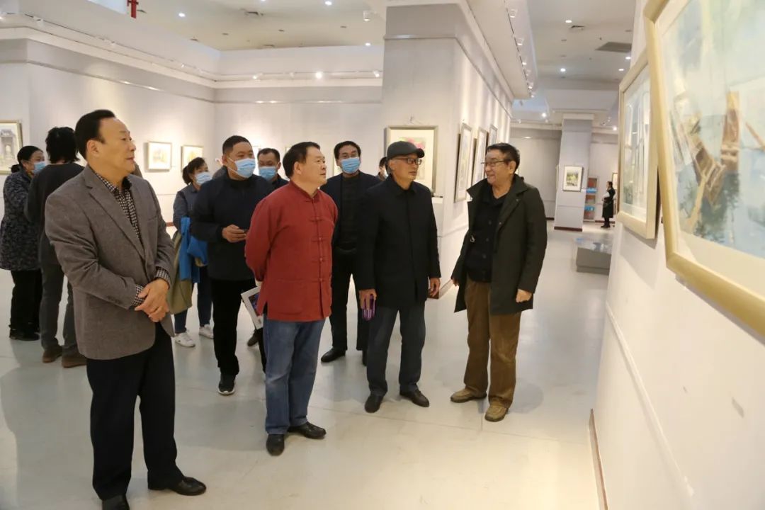 泰山福·水彩情——李光富水彩画作品展现场