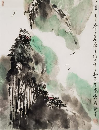 揮毫潑墨華山情