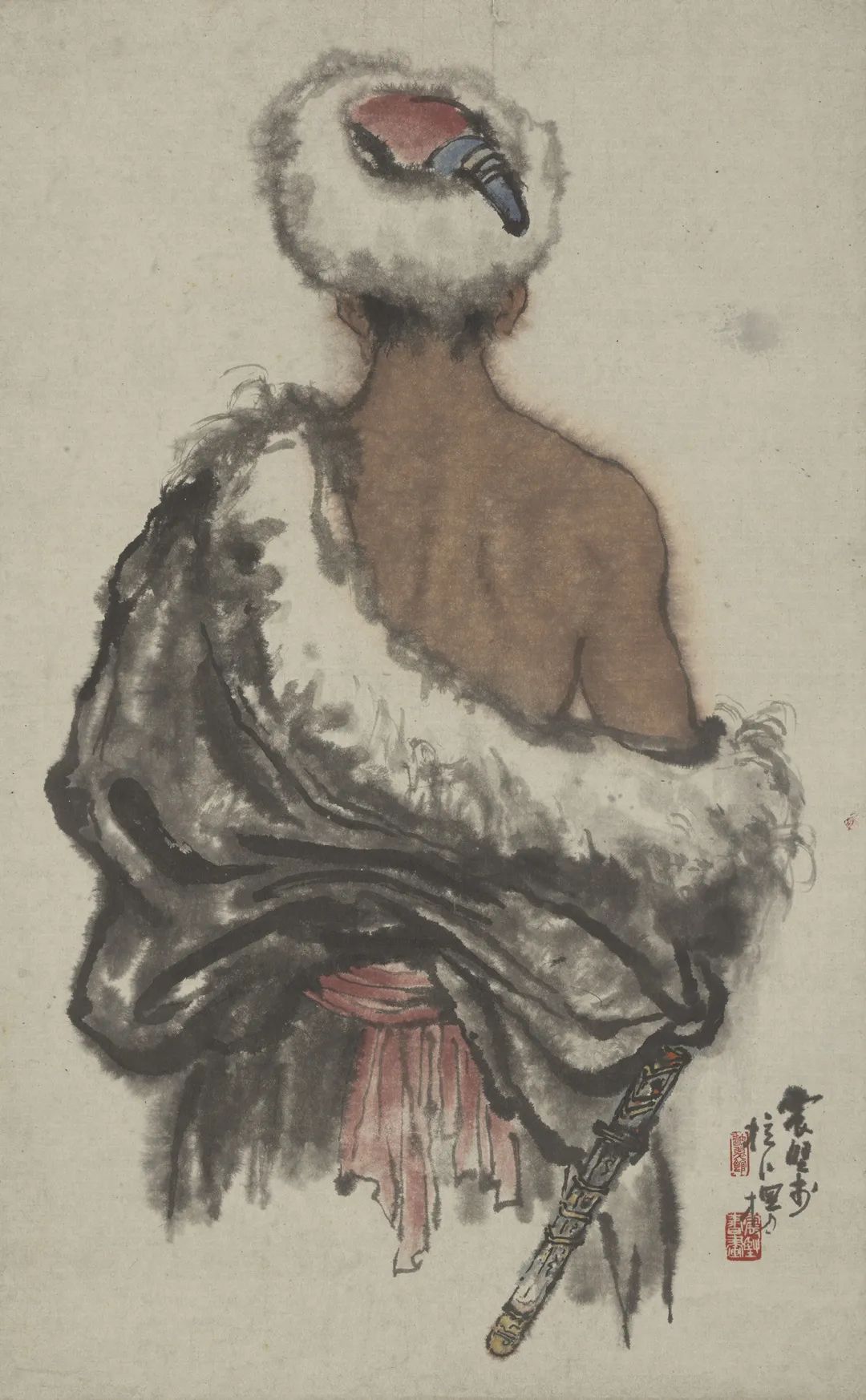 李震坚 拉卜楞青年 73×45cm 1962年 浙江美术馆藏
