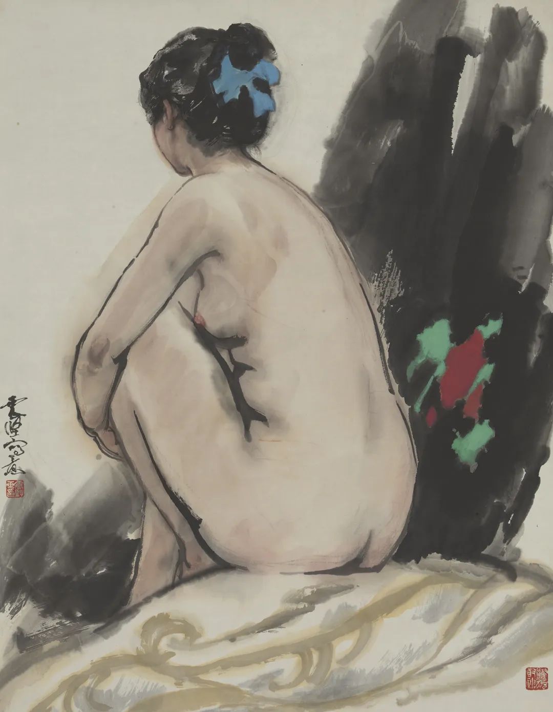 李震坚 女人体 97×75cm 1980年代 浙江美术馆藏