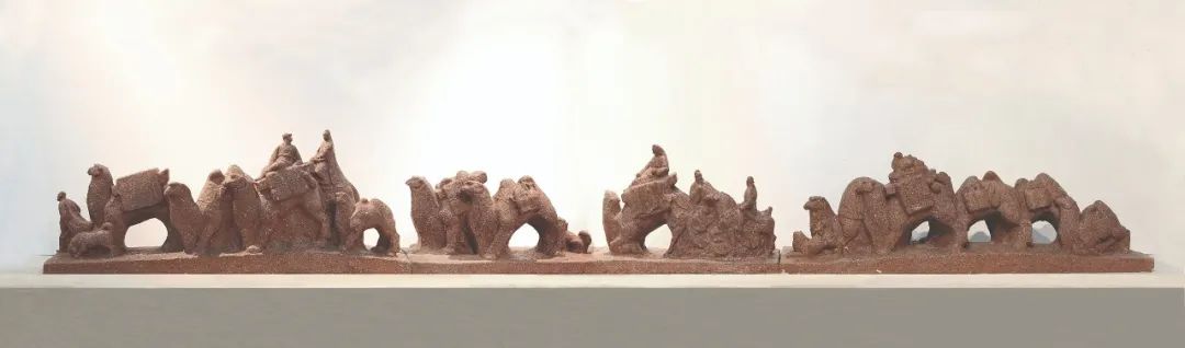 马改户 丝绸之路 雕塑 315cm×21cm×40cm 1987年