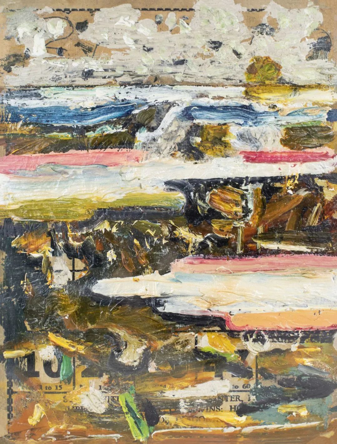 约翰·沃克，无题，2005，布面油彩，39×34 厘米
