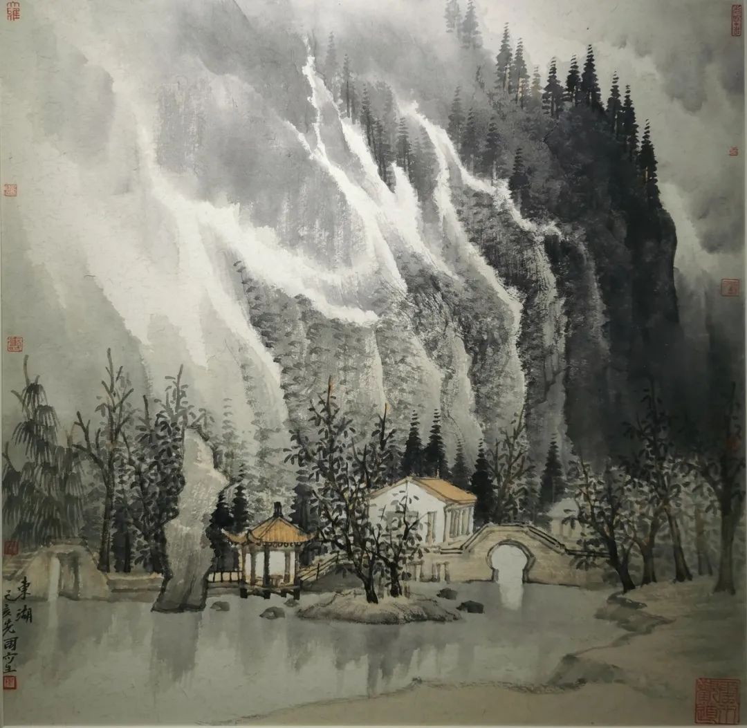 《东湖》 曾先国 90cmx90cm 2019年