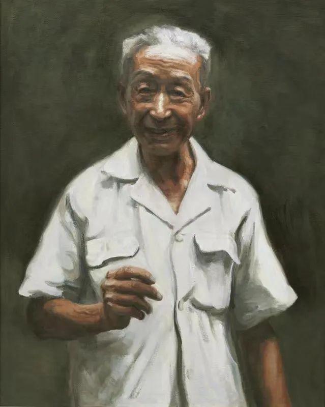 李铁夫先生在一九五〇年 80×100cm 油画  2012年