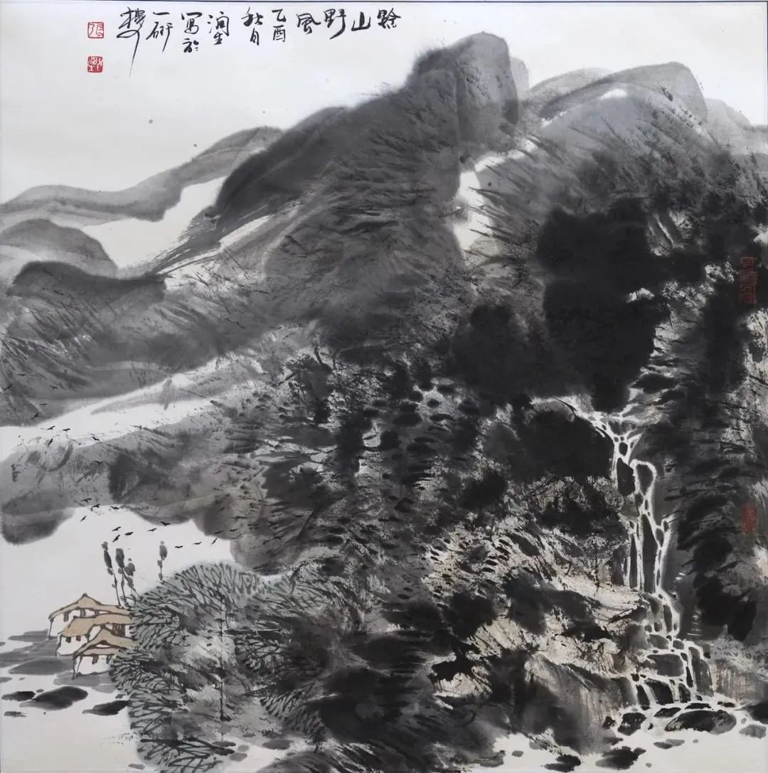 张润生作品《黔山野风》68cm×68cm
