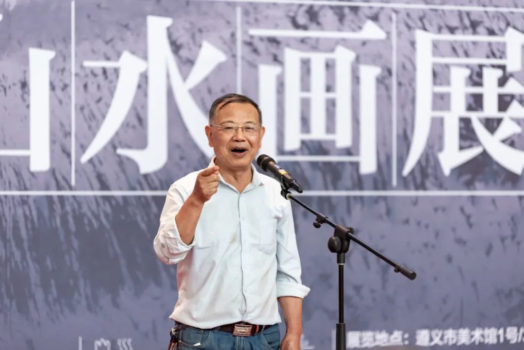贵州省民政厅原副厅长、贵州中国画学会副会长马天云致辞