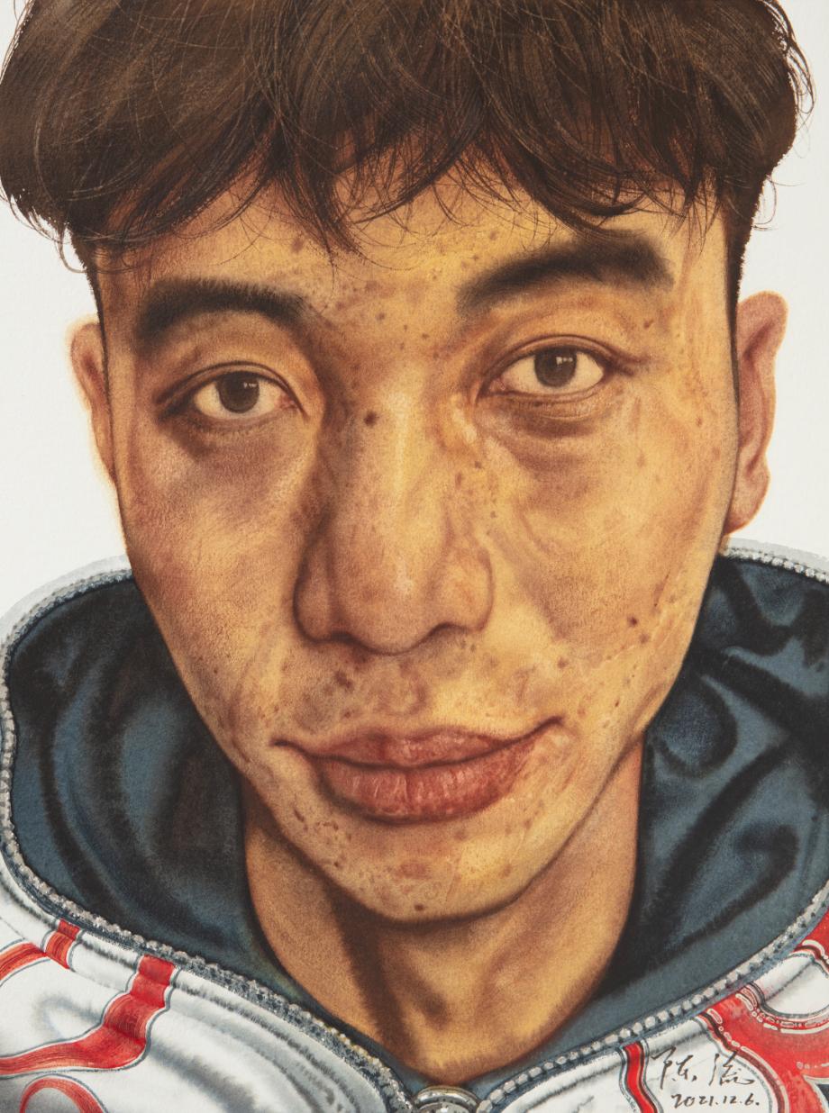 陈流《人物之二》纸本水彩 42×56cm2021年