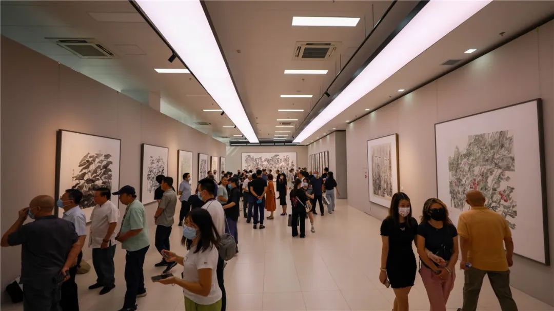 大道不孤——2022年度中国国家画院中青年艺术家邀请展：郁郁朝花·乔宜男作品展展览现场