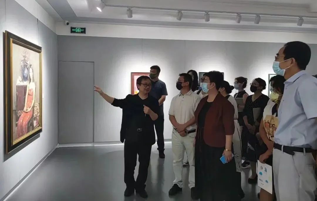 朱春林油画作品展开幕式现场