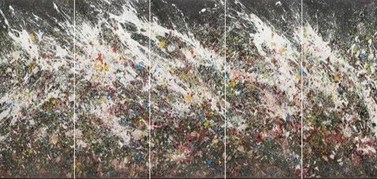 《风生水起》No.2五联组画 230cm×150cm×5综合材料