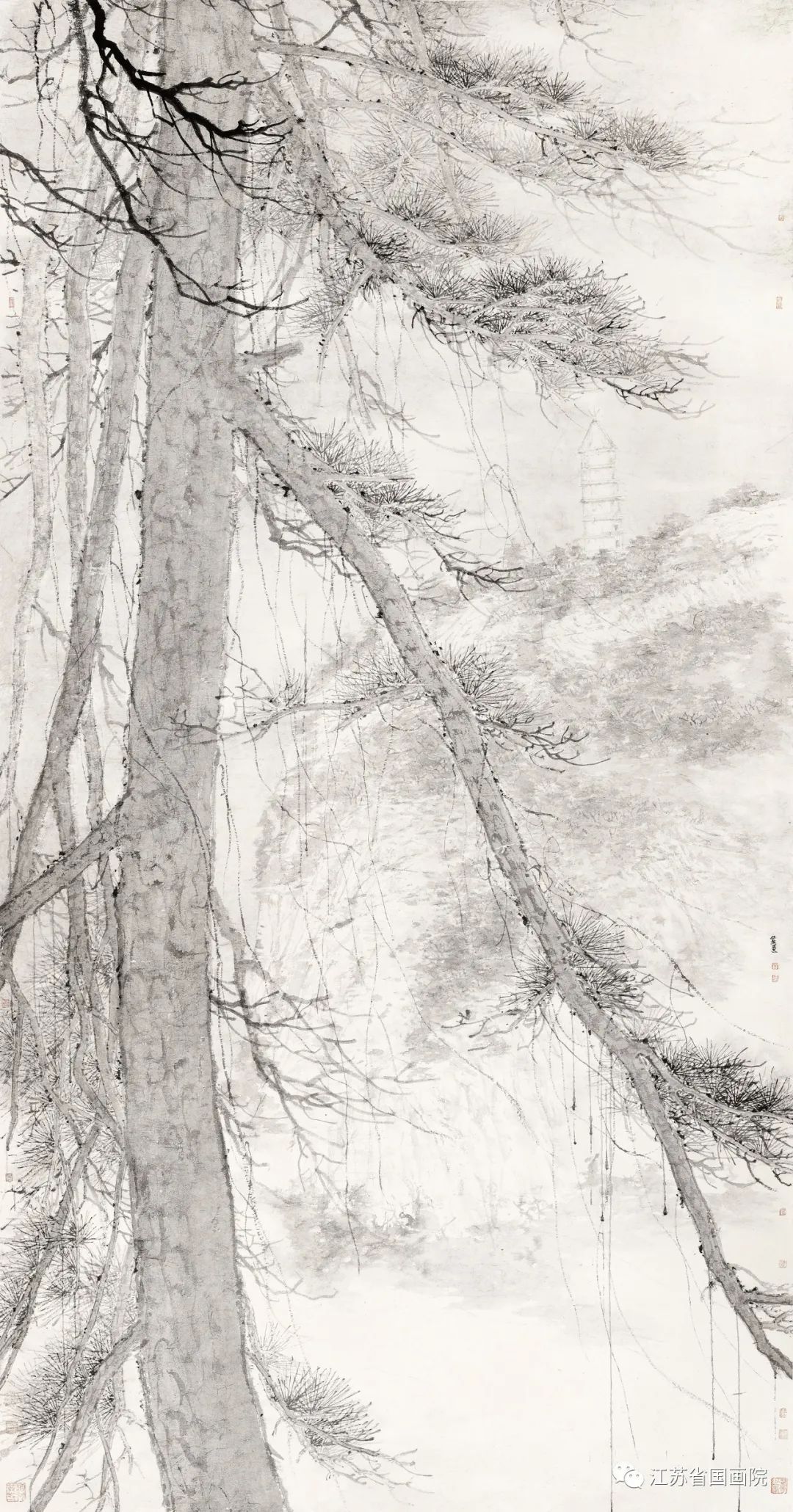 董金良作品《圣光·延安之二》234cm×123cm