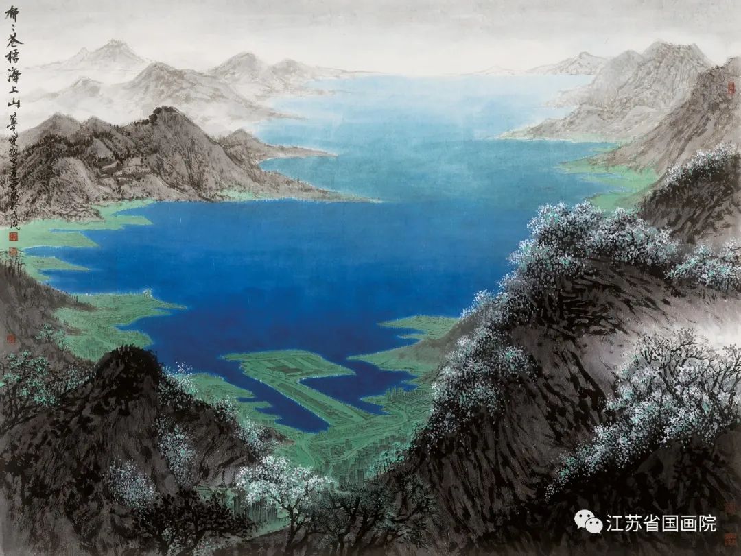 黄戈作品《郁郁苍梧海上山》142cm×189cm