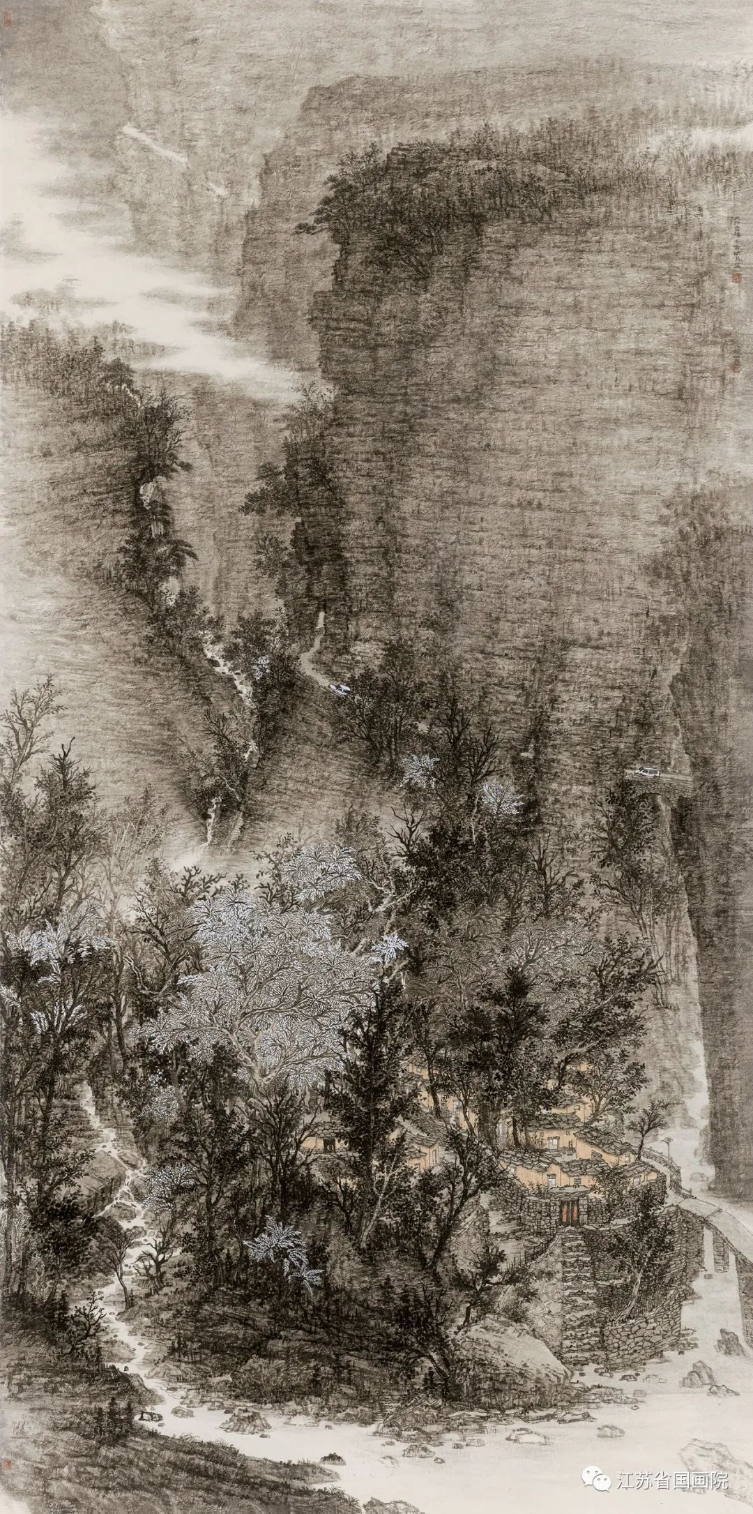 陈明月作品《太行云起》248cm×129cm
