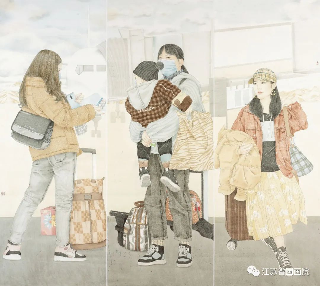 张页作品《归途》179cm×201cm