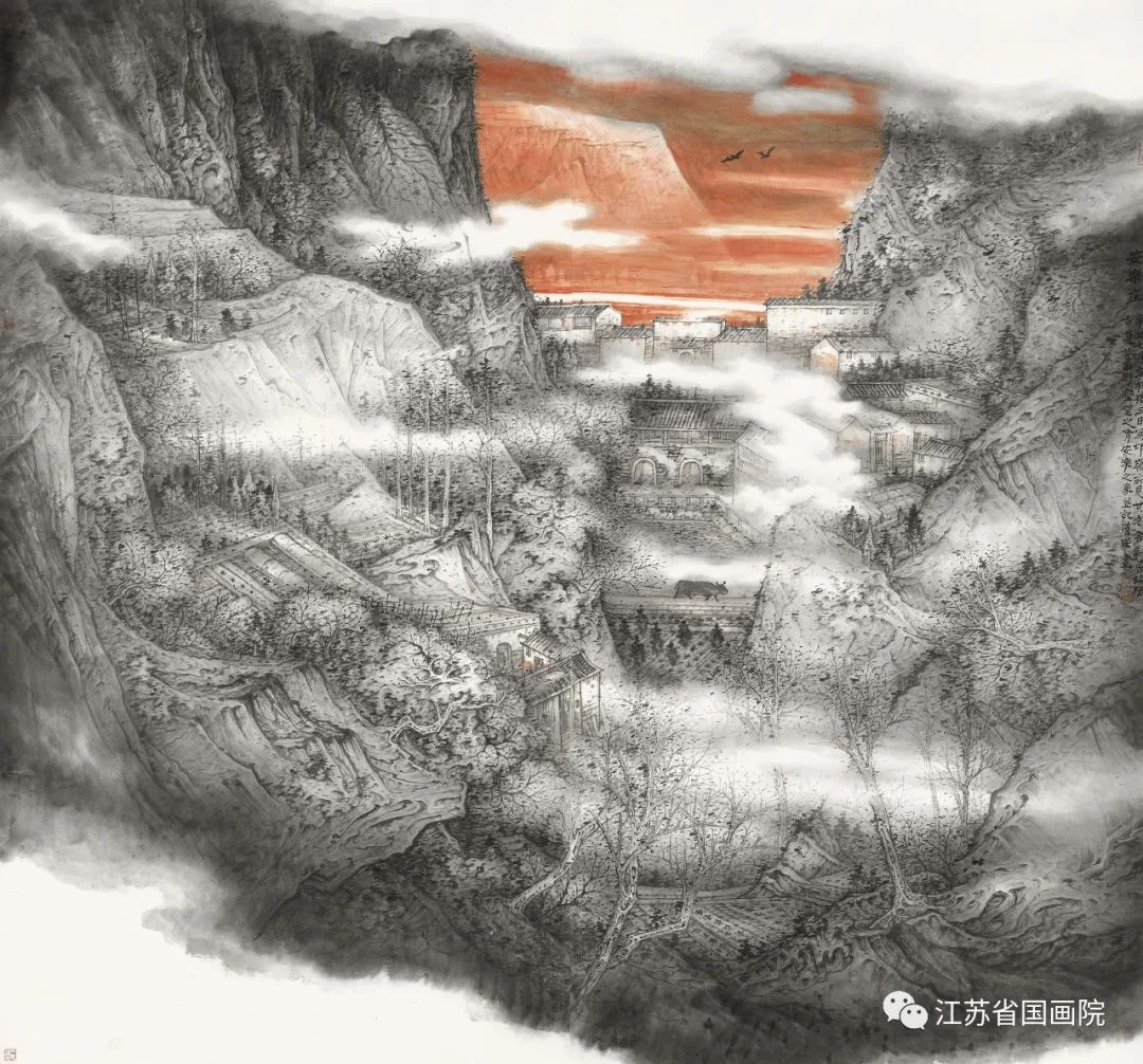 郭清杰作品《老区清秋居安乐》179cm×192cm