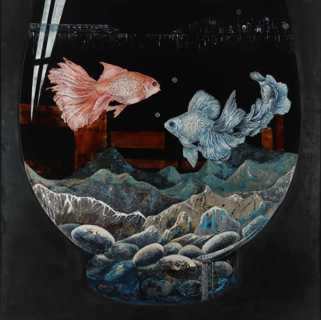 《锦绣山河》杨玉辉150×150cm