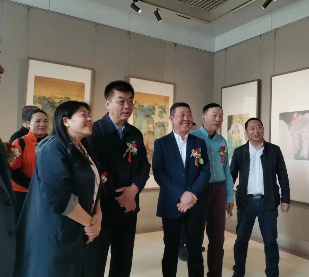 水墨自贸港——海南画派中国画名家邀请展领导嘉宾观展