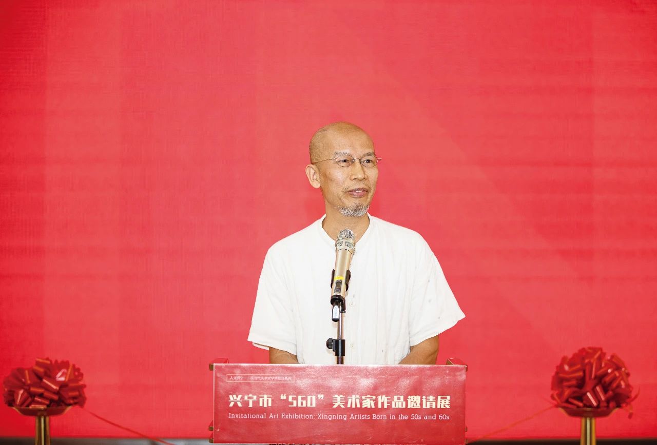 参展画家代表、广东画院画家、广州市美术家协会副主席刘思东致辞