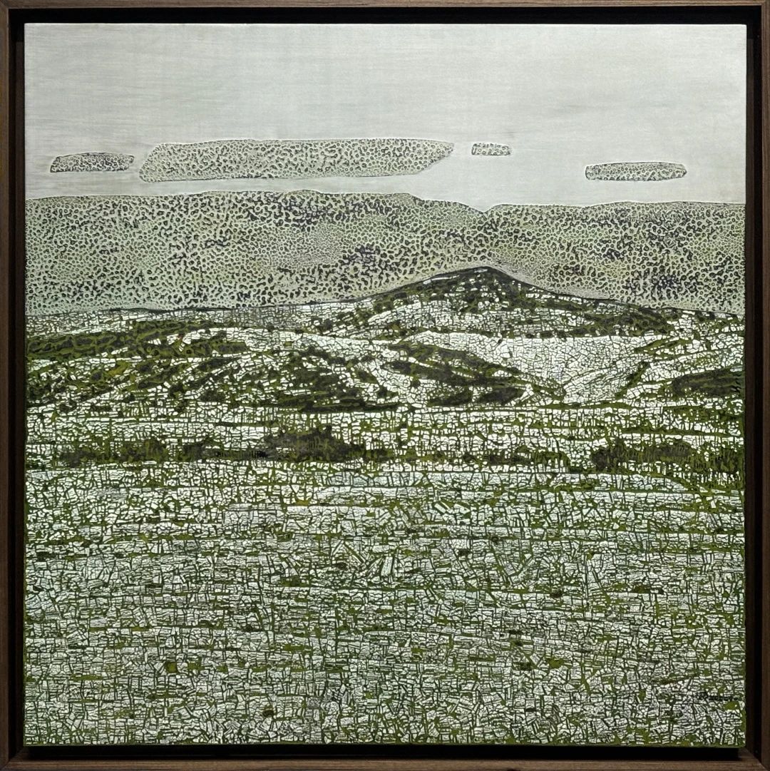 张泽国 《冬至》 80×80cm 漆画