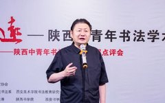 朱尽晖出席陕西中青年书法学术批评展开幕式