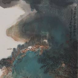 秋山红树多